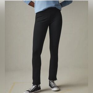 American Giant Ponte Kick Flare Pant Womens 8 Black No BS Knit Stretch Pull On